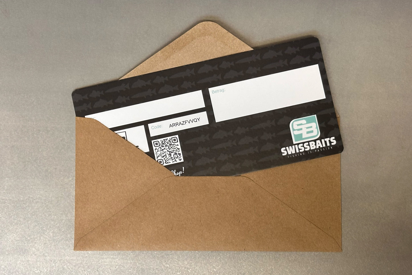 Geschenkgutschein mit Versand Swissbaits.ch