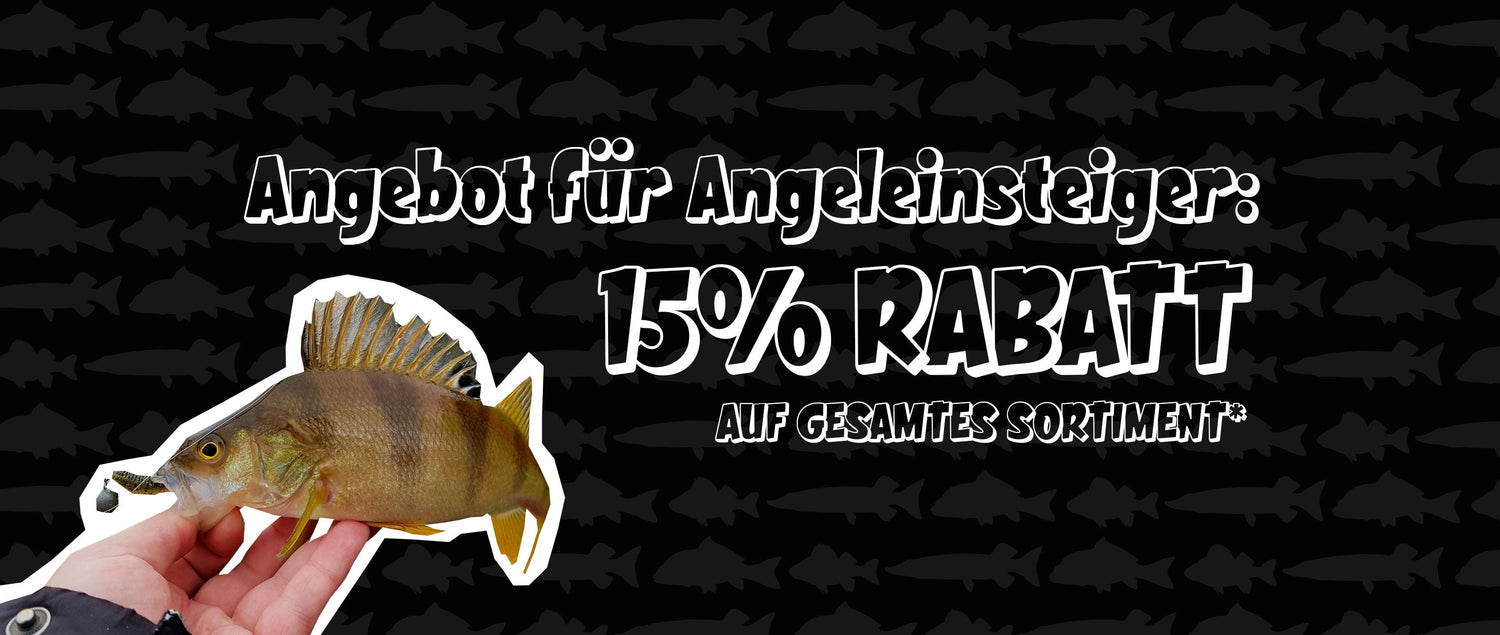 Neues Angebot in unserem Angelladen: 15% Rabatt für frischgebackene Angler!