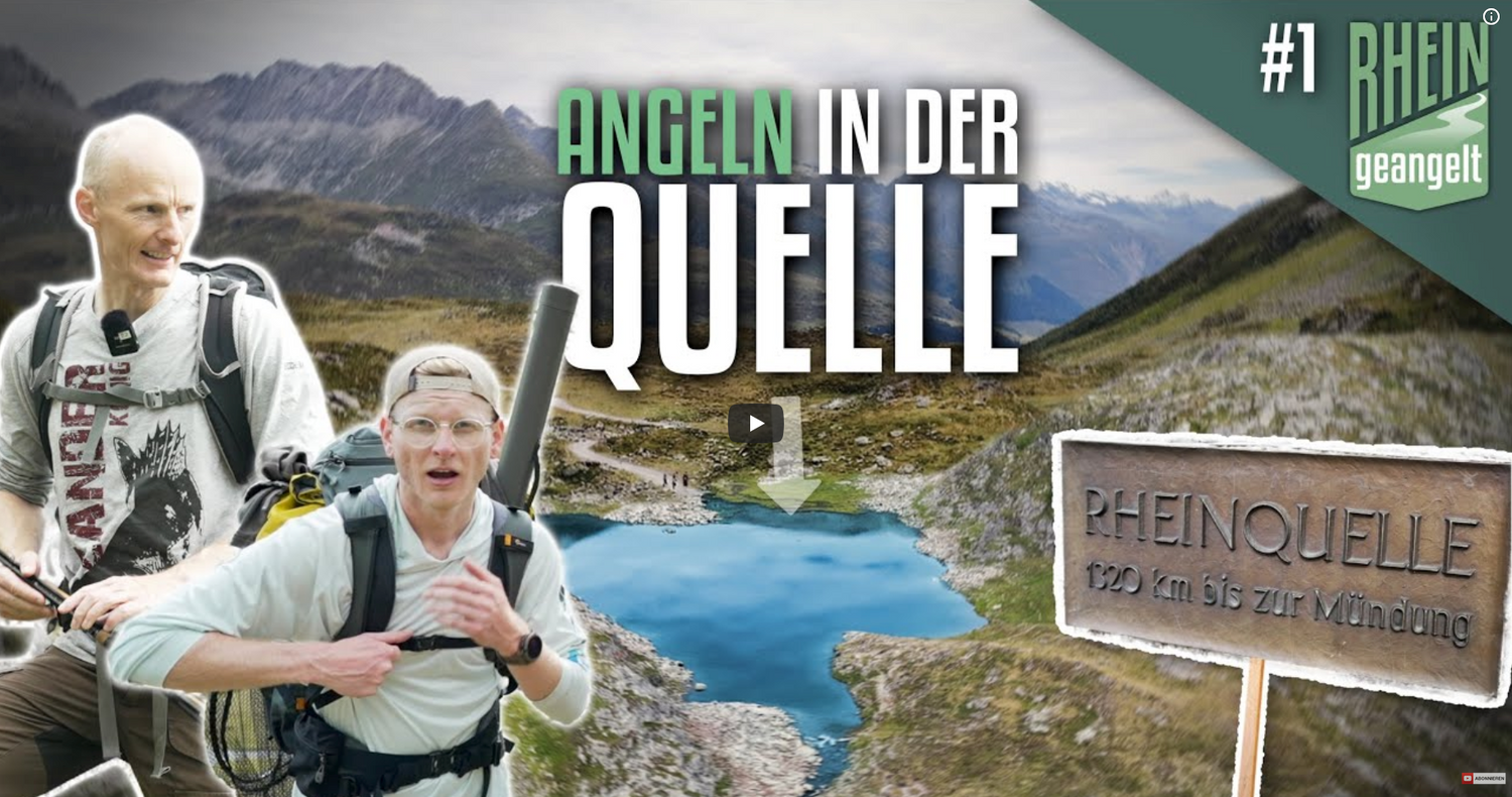 Was beisst in der Rheinquelle? ⛰️RHEINgeangelt / Von der Quelle bis zur Mündung / Folge 1