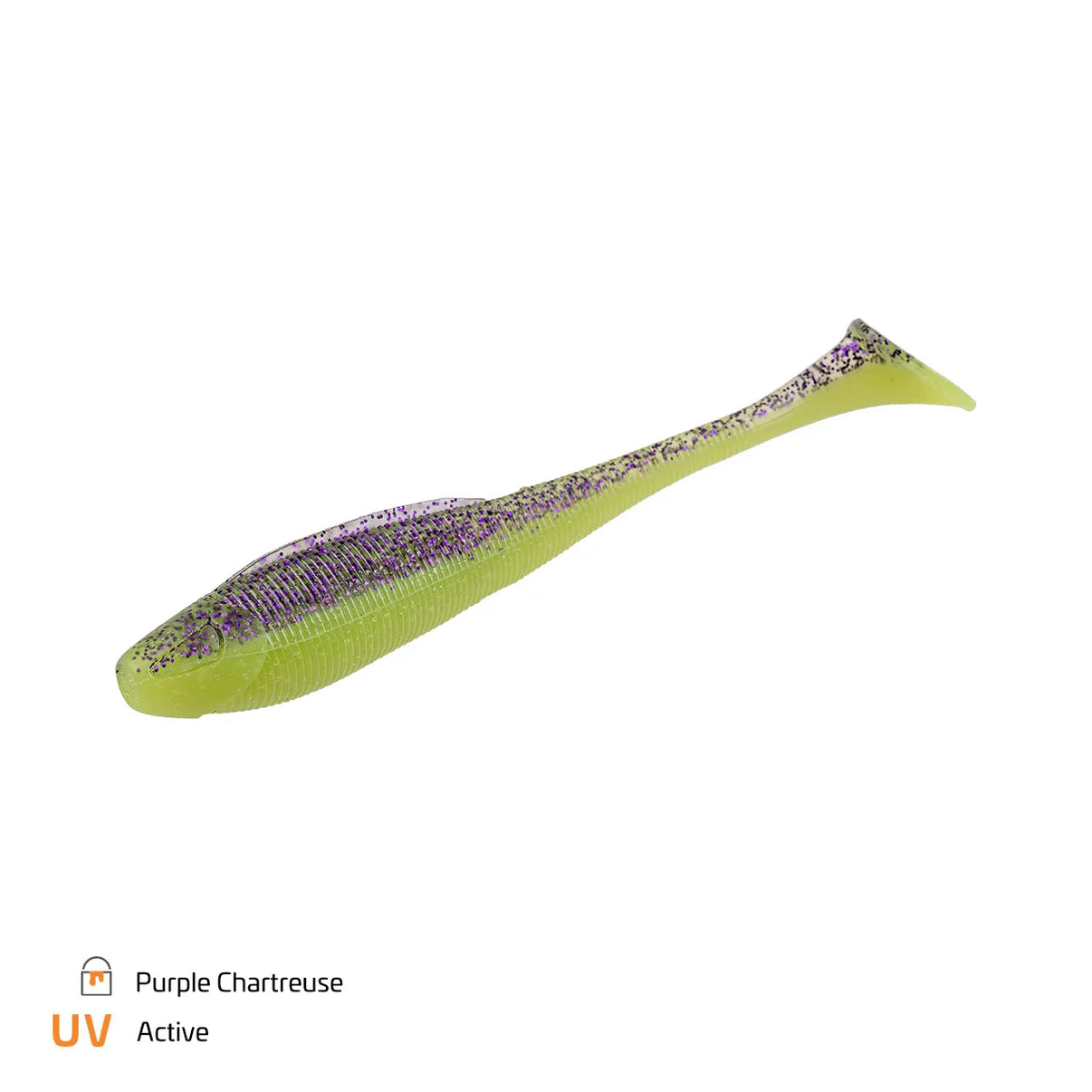 Sexy Swimmer Zeck Fishing 8cm Purple Chartreuse