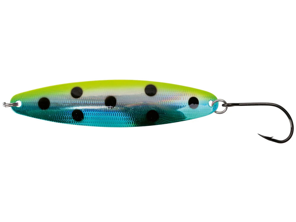 Trout Stagger Schlepplöffel 10cm  Stucki Fishing Green Chartreuse UV  