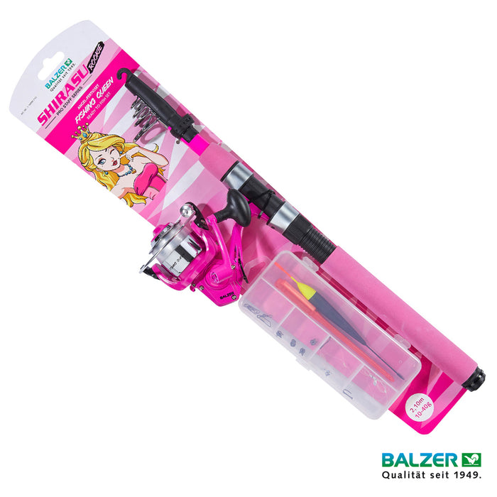 Balzer Shirasu Rookie Combo / Bambini Fishing Queen Tele Angelset Kinder Balzer Fishing Queen
