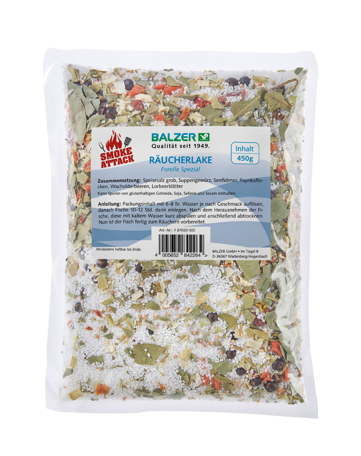 Balzer Räucherlake 450g Balzer Forelle Spezial