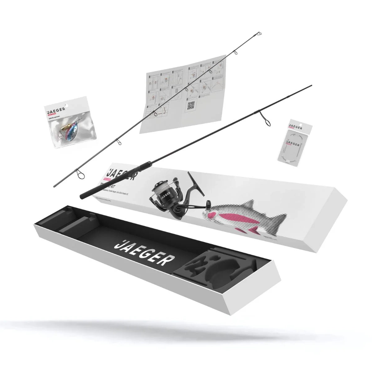 Trout Go Kit 2 Forellen Starter Combo Jaeger fishing