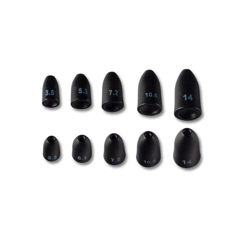 Toppies Bullet Weight Tungsten Green Pumpkin Toppies