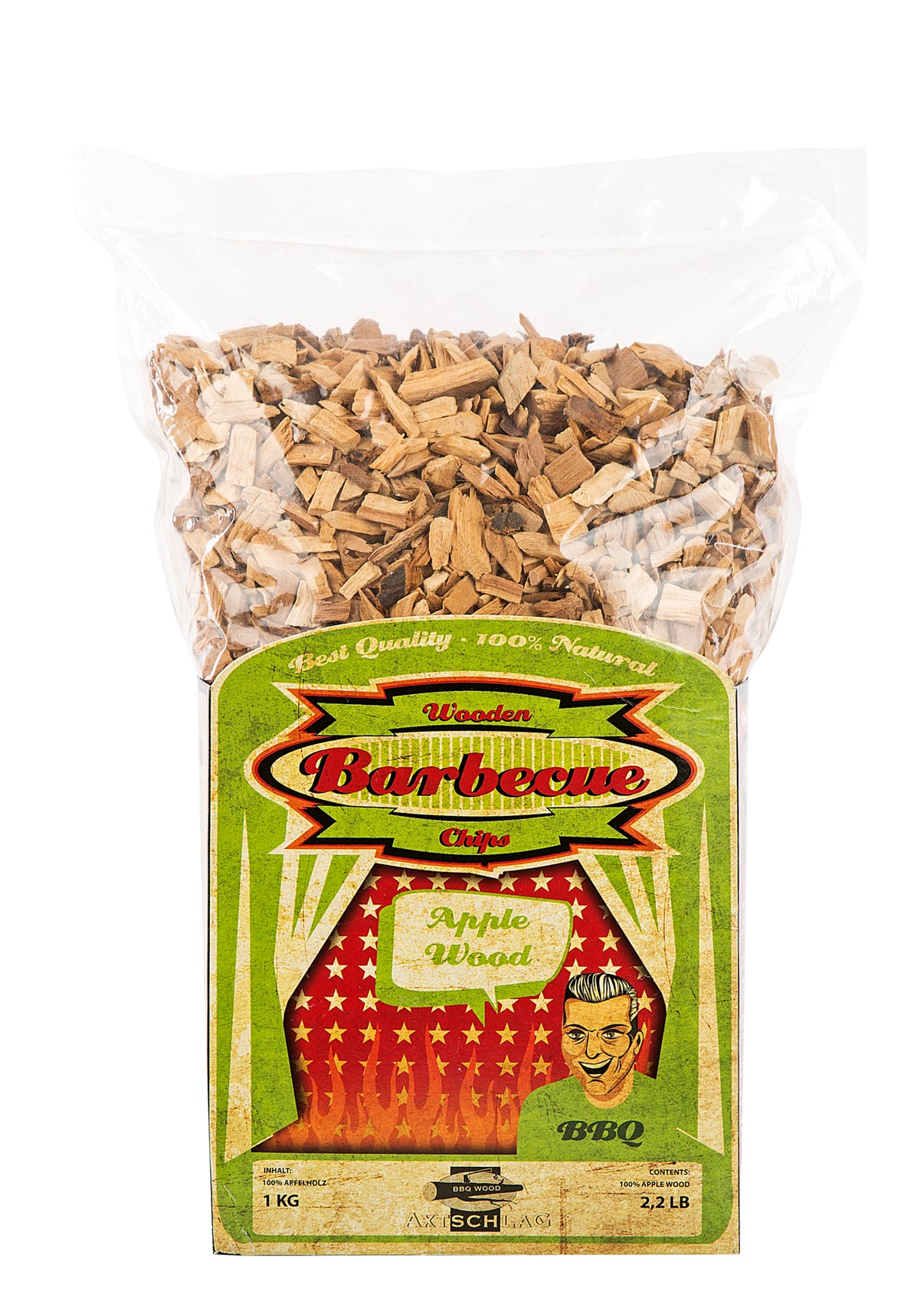 Räucherchips Apple Wood Apfel 1Kg Axtschlag