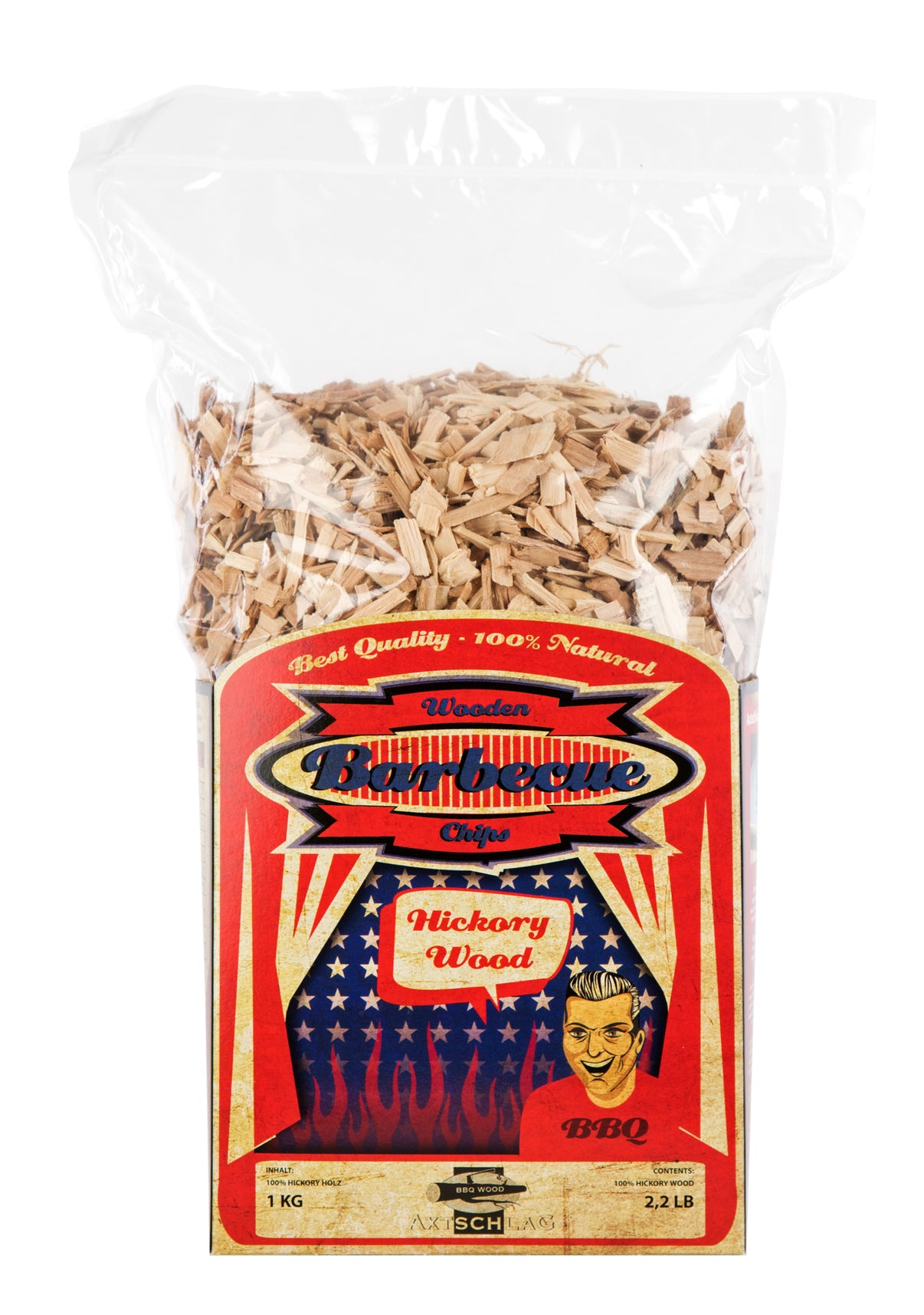 Räucherchips Hickory 1Kg Axtschlag