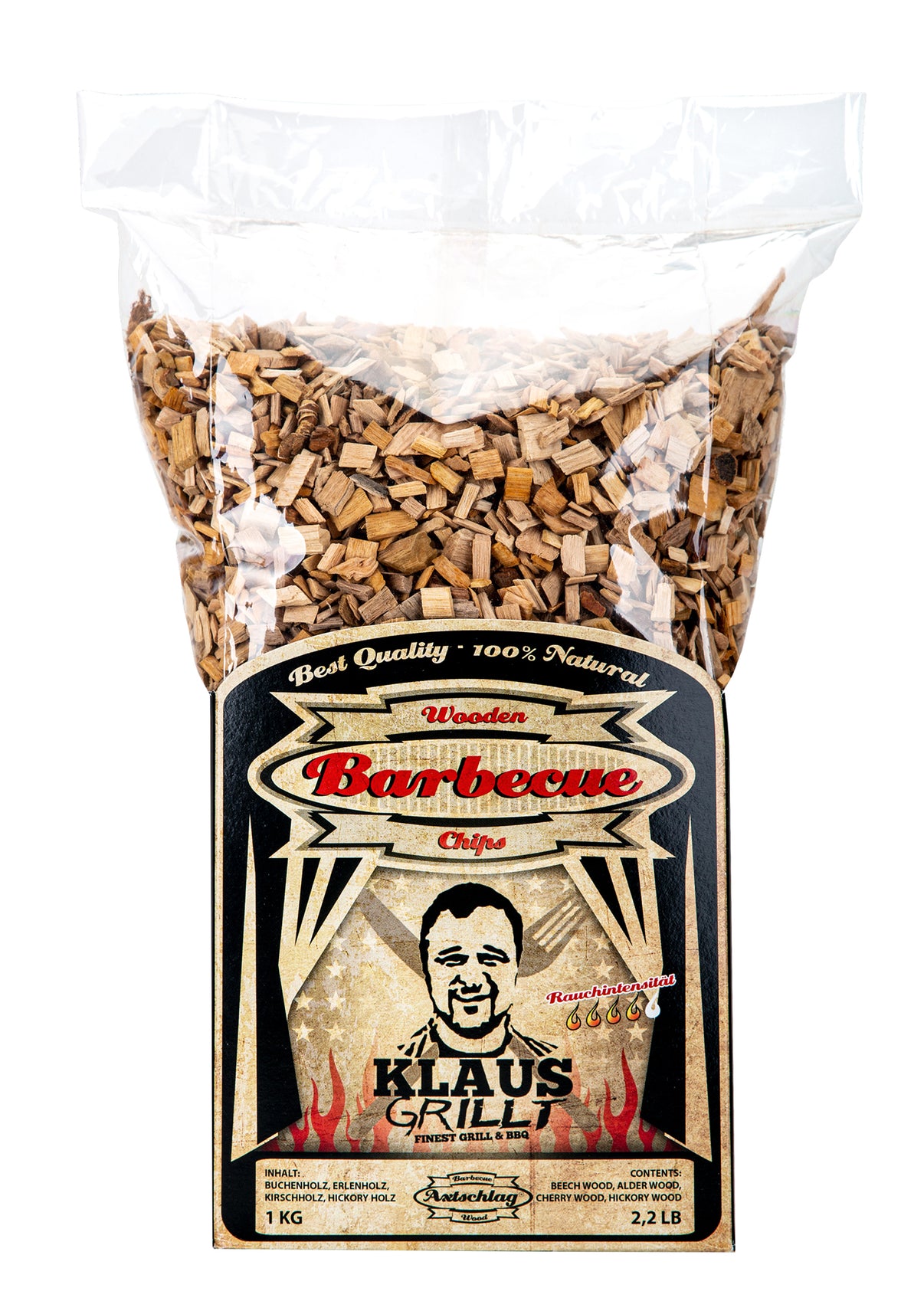 Räucherchips Klaus grillt - Holzmischung 1Kg Axtschlag