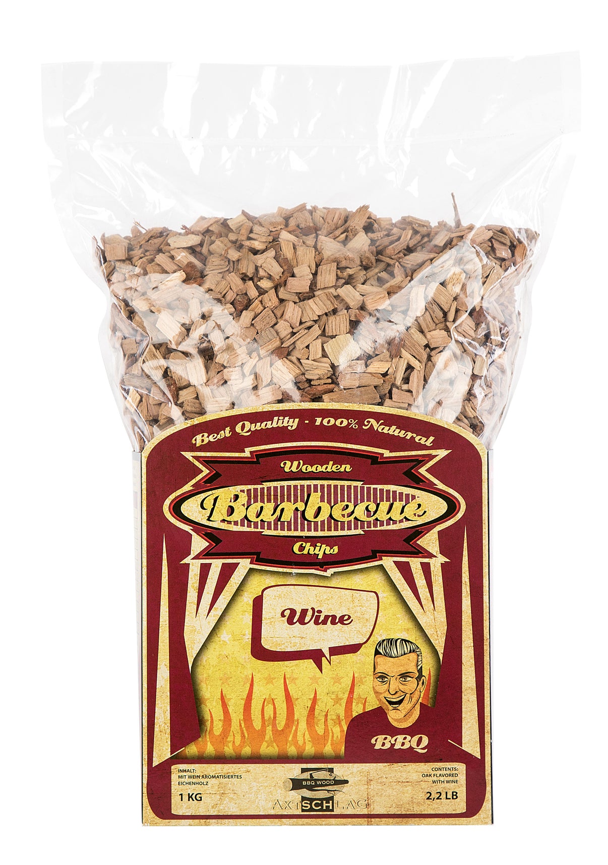 Räucherchips Wein Eiche 1Kg Axtschlag