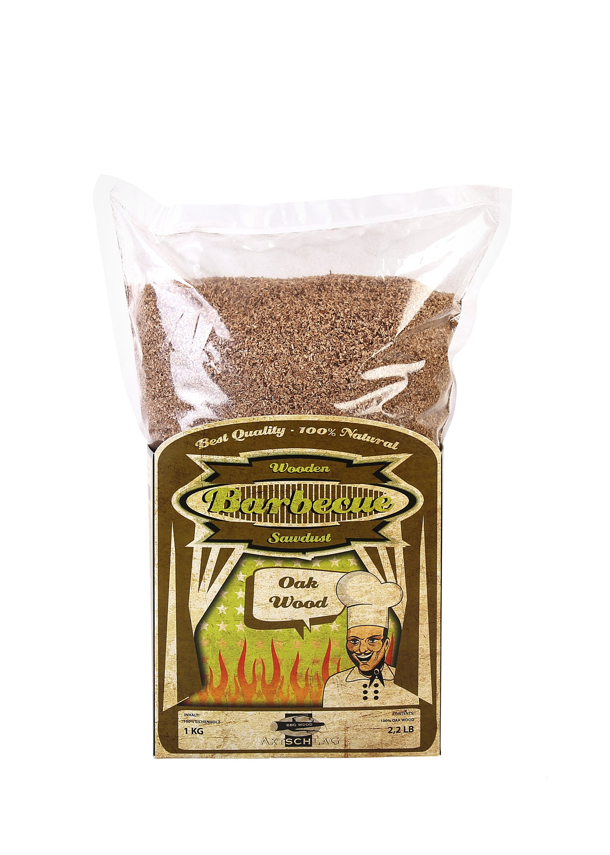 Axtschlag Sawdust Räuchermehl Oak Wood Eiche 1Kg  Axtschlag   