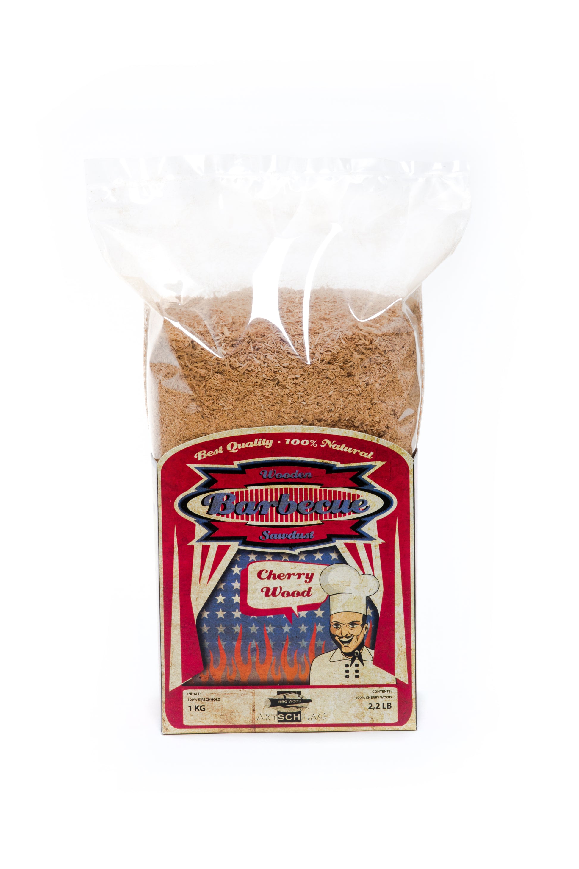 Axtschlag Sawdust Räuchermehl Cherry Wood Kirsche 1Kg  Axtschlag   