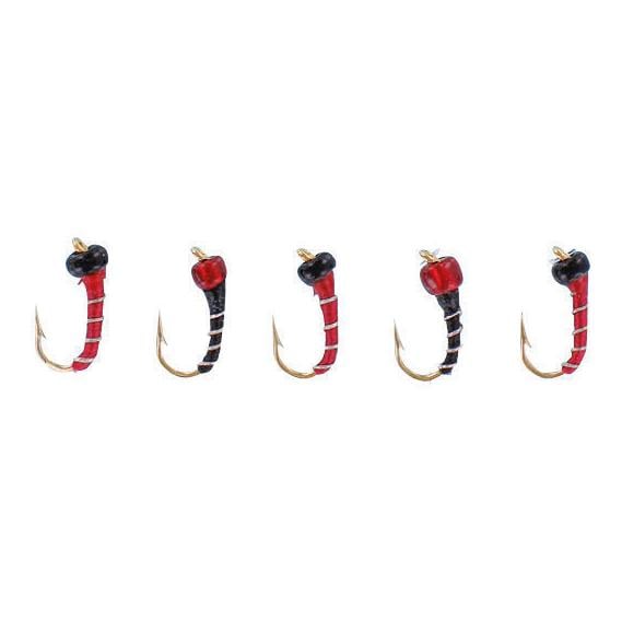 Hegene 5 Nymphen 525635 Rot/Schwarz  Stucki Fishing   