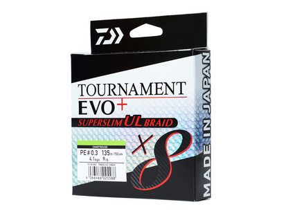 Daiwa Tournament X8 Braid EVO+ SUPERSLIM UL 135m  Daiwa   